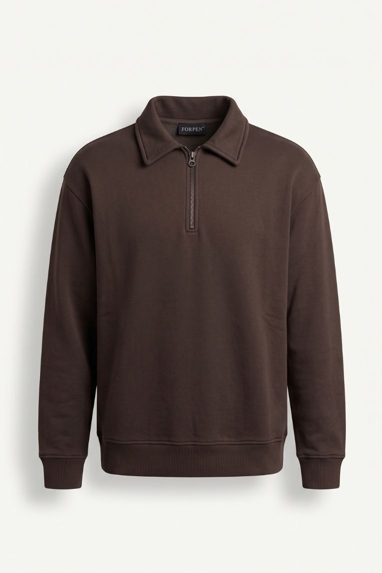 FELPA YALE MEZZA ZIP - immagine 3
