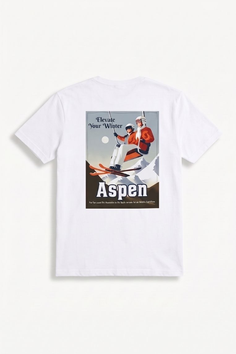 T-SHIRT STAMPA ASPEN 8 T-SHIRT STAMPA ASPEN - immagine 8