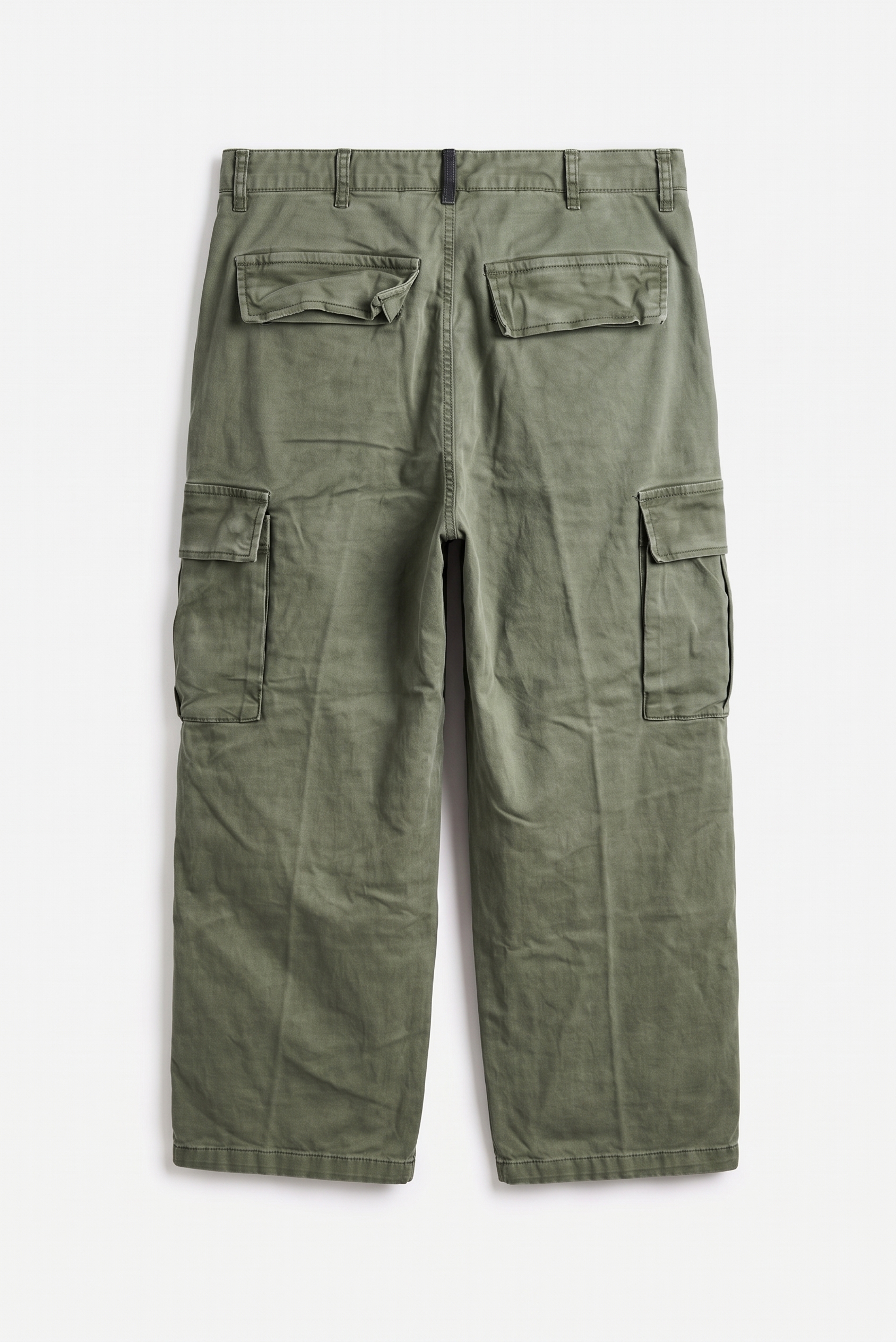 PANTALONI TASCONATI GABARDINA LOOSE FIT 4 PANTALONI TASCONATI GABARDINA LOOSE FIT - immagine 4