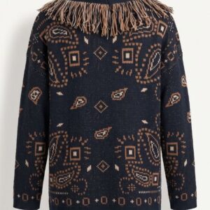 CARDIGAN STAMPA BANDANA FRANGE 8 CARDIGAN STAMPA BANDANA FRANGE - Thumbnail Image 4