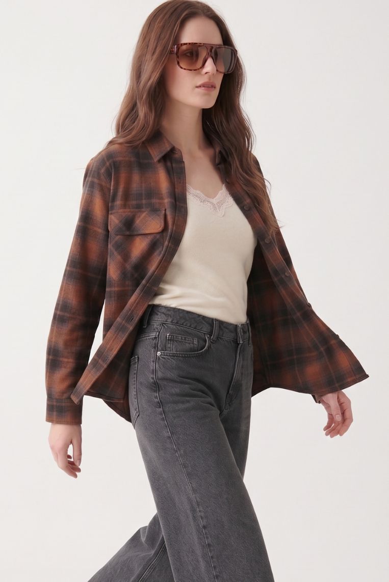 CAMICIA OVER CHECK - immagine 8