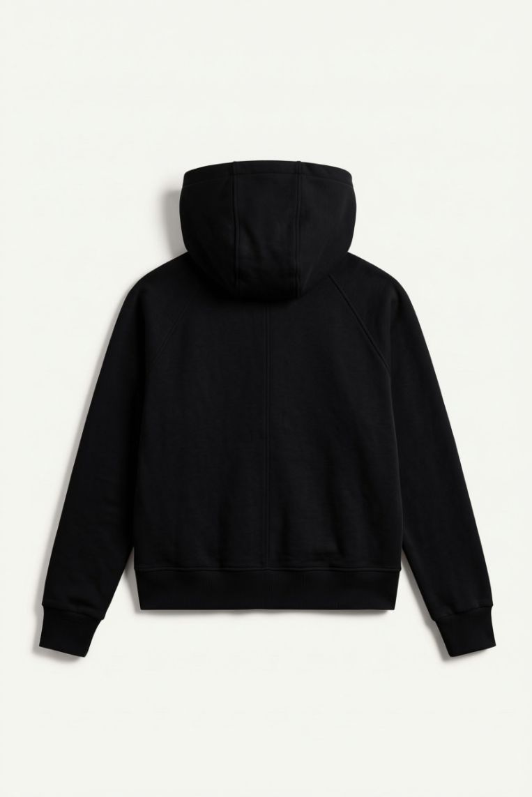 FELPA CON ZIP E CAPPUCCIO - immagine 6