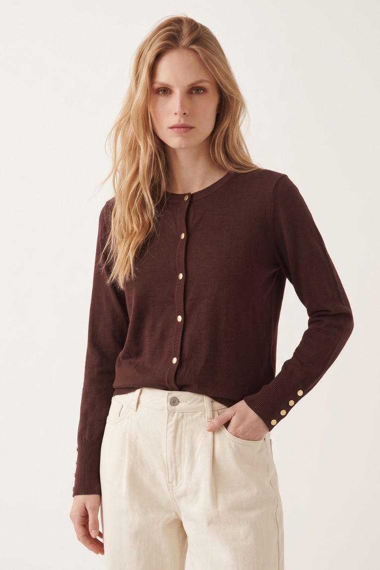 CARDIGAN BOTTINCINI ORO VISCOSA 8 CARDIGAN BOTTINCINI ORO VISCOSA - immagine 8