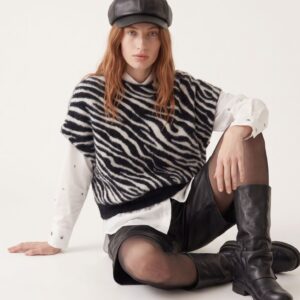 MAGLIA GIRO ZEBRATA PELO LUREX 4 MAGLIA GIRO ZEBRATA PELO LUREX - Thumbnail Image 1