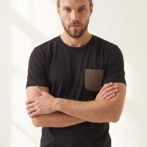 T-SHIRT CON TASCHINO PATCH 5 T-SHIRT CON TASCHINO PATCH - Thumbnail Image 2