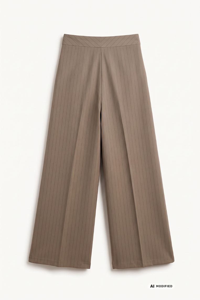 PANTALONE FLUIDO PALAZZO GESSATO - immagine 4