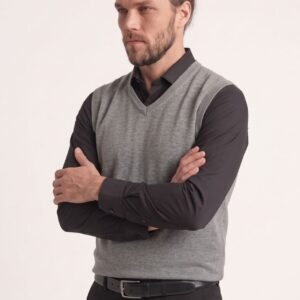 GILET SCOLLO V VISCOSA 16 GILET SCOLLO V VISCOSA - Thumbnail Image 6