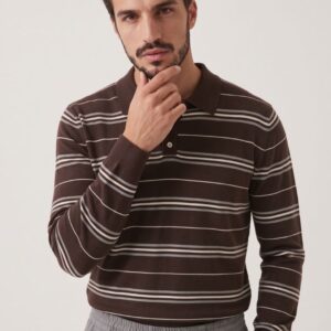 MAGLIA POLO RIGHE JAQUARD 9 MAGLIA POLO RIGHE JAQUARD - Thumbnail Image 1