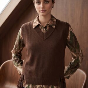 GILET MAGLIA FRANGE VISCOSA 20 GILET MAGLIA FRANGE VISCOSA - Thumbnail Image 7