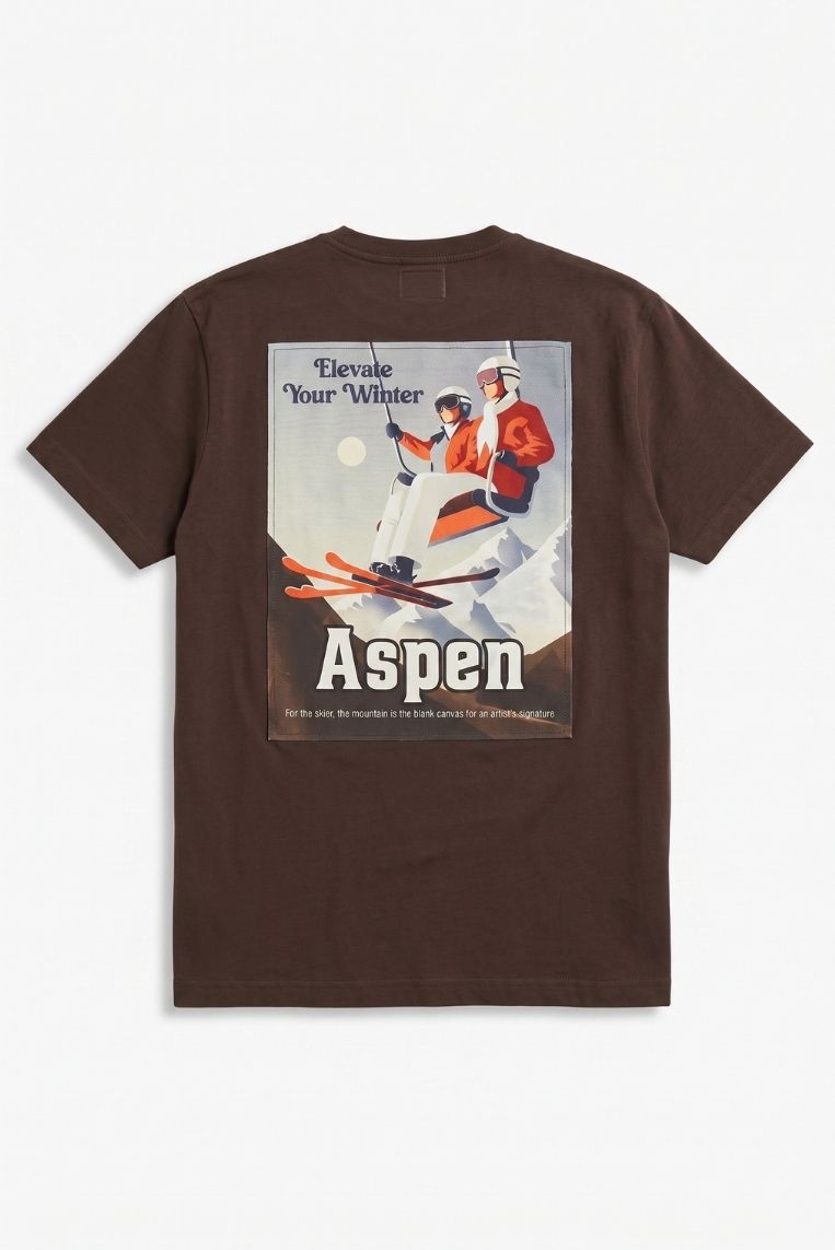 T-SHIRT STAMPA ASPEN 4 T-SHIRT STAMPA ASPEN - immagine 4