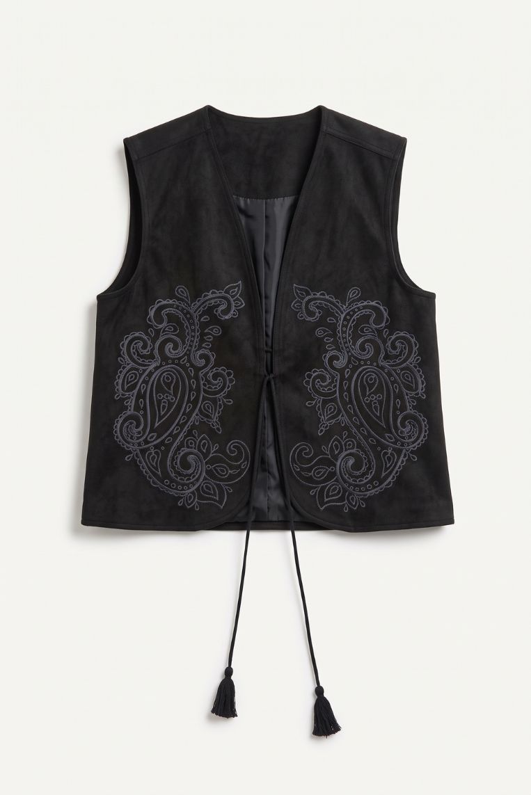 GILET OVER RICAMO 7 GILET OVER RICAMO - immagine 7