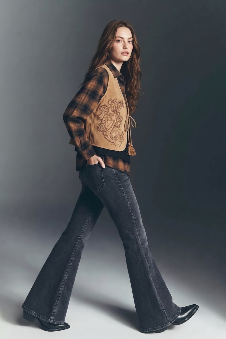 DENIM FLARE NERO