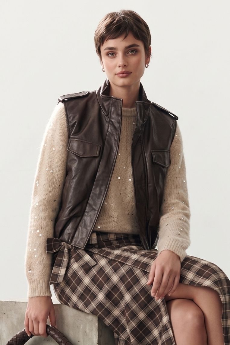 GILET ECO-PELLE 6 GILET ECO-PELLE - immagine 6