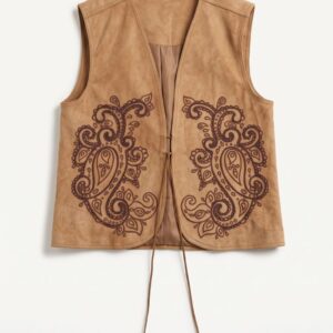 GILET OVER RICAMO 11 GILET OVER RICAMO - Thumbnail Image 3