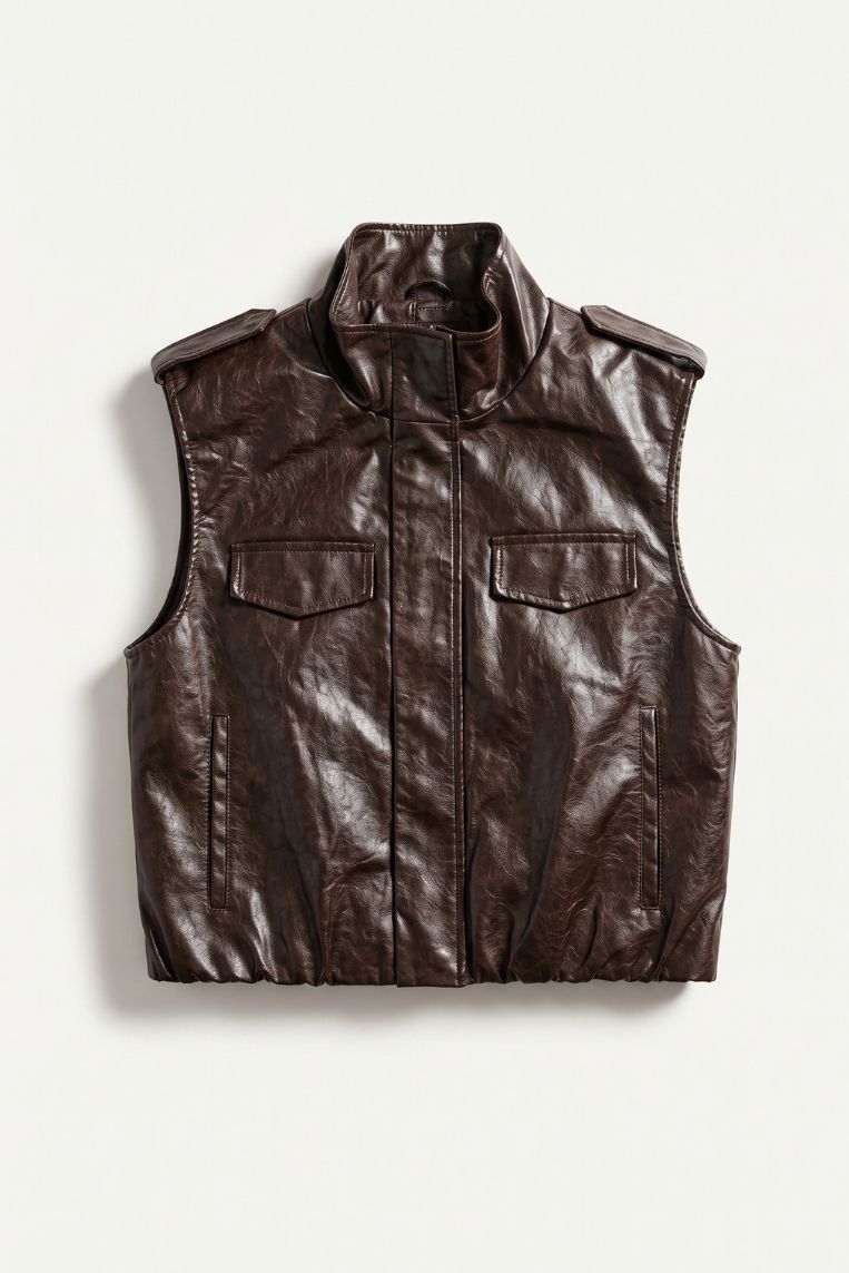 GILET ECO-PELLE 7 GILET ECO-PELLE - immagine 7