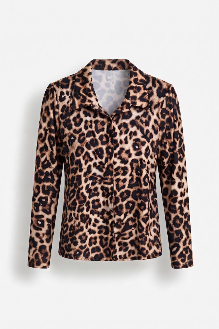 CAMICIA STAMPA ANIMALIER IN GEORGETTE 3 CAMICIA STAMPA ANIMALIER IN GEORGETTE - immagine 3