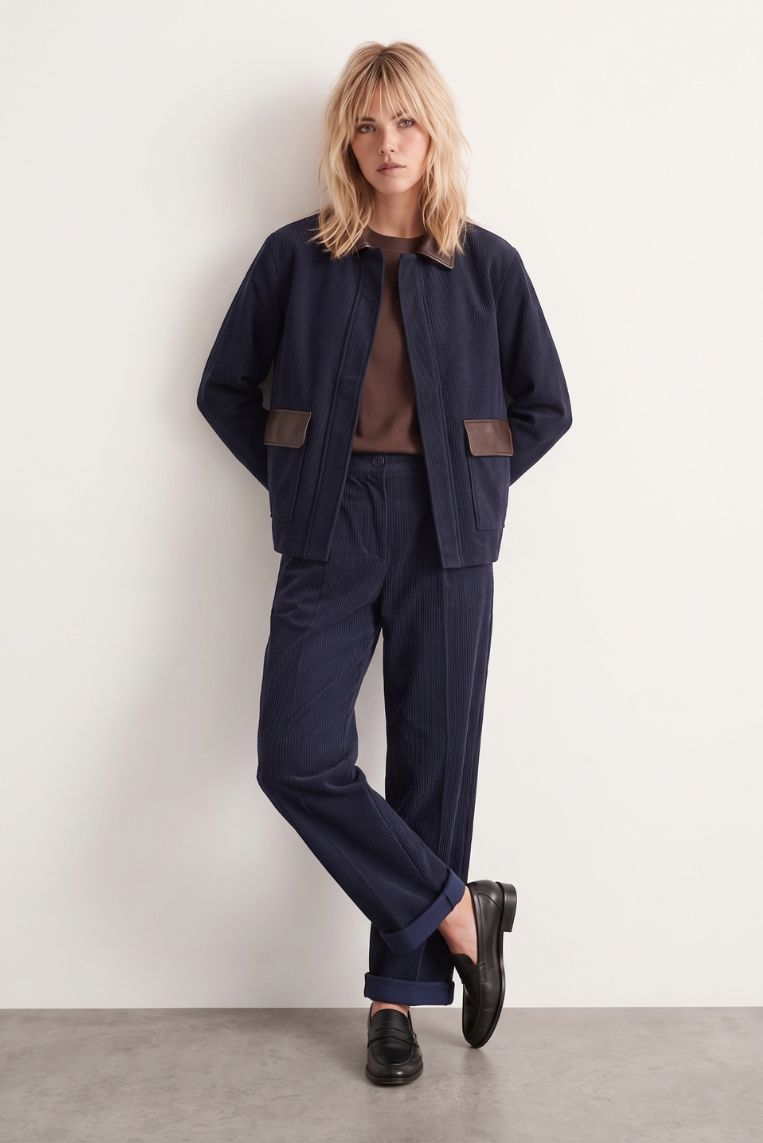 PANTALONE VELLUTO GAMBA DRITTA 5 PANTALONE VELLUTO GAMBA DRITTA - immagine 5