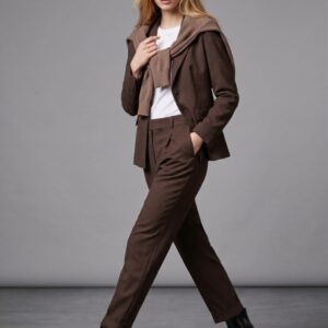 PANTALONE CON PINCES ED ELASTICO IN VITA 11 PANTALONE CON PINCES ED ELASTICO IN VITA - Thumbnail Image 1