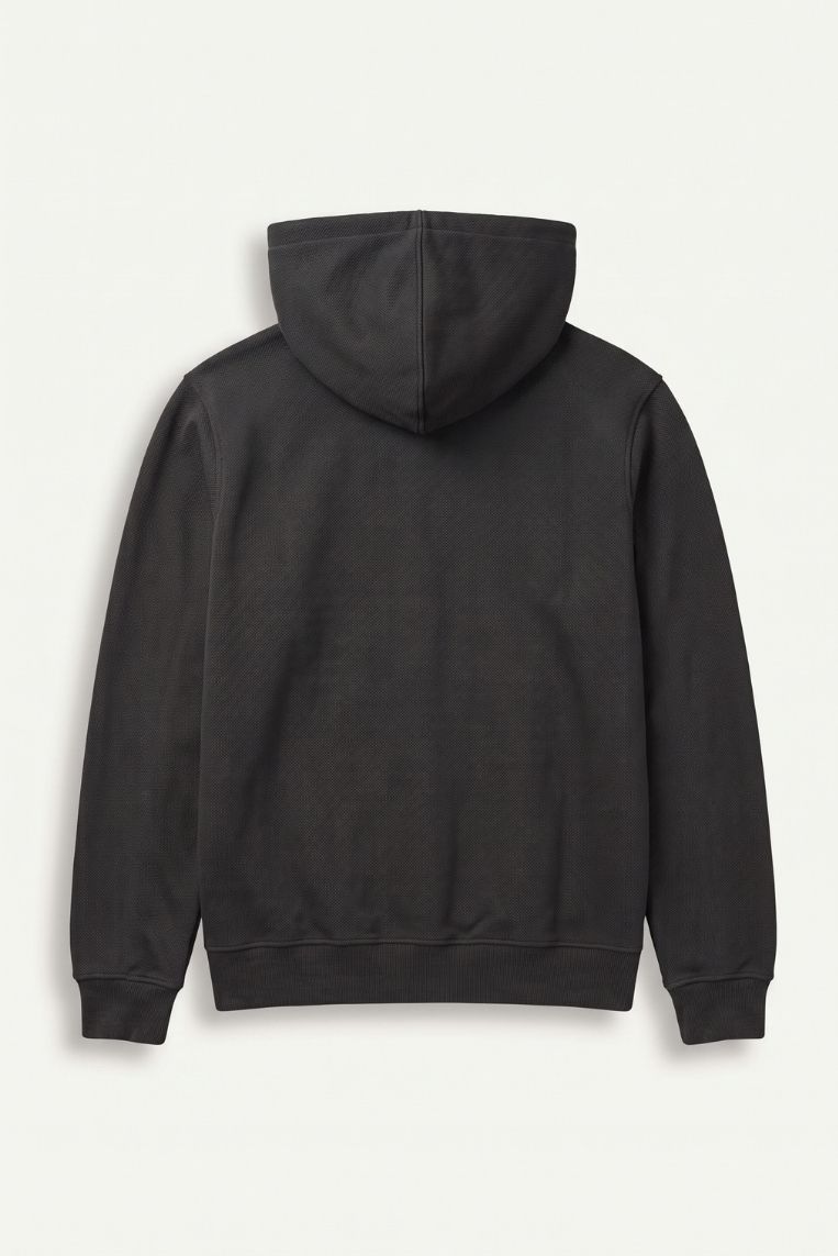 FELPA CAPPUCCIO FULL ZIP PIQUET 4 FELPA CAPPUCCIO FULL ZIP PIQUET - immagine 4