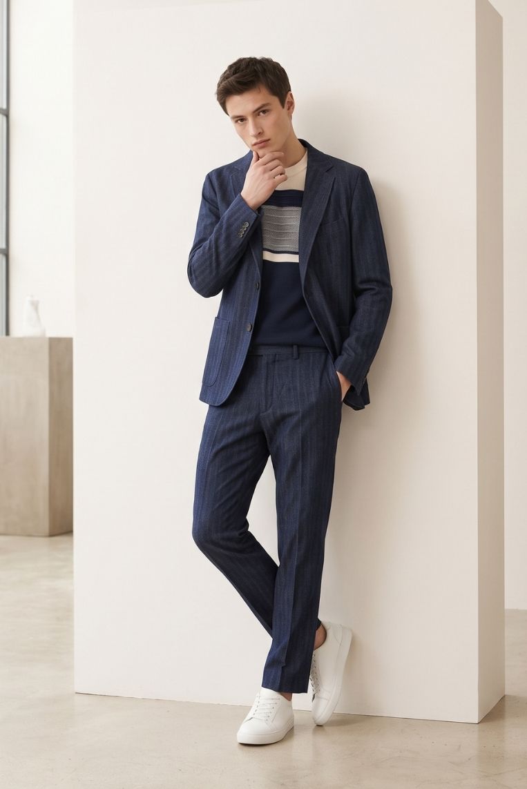 PANTALONE GESSATO MANO CALDA