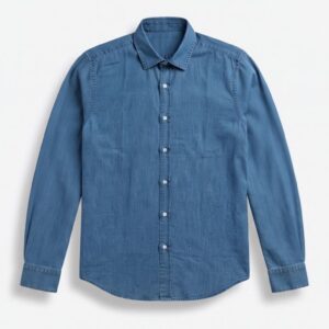 CAMICIA DENIM COLLO FRANCESE 7 CAMICIA DENIM COLLO FRANCESE - Thumbnail Image 3