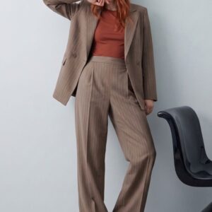 PANTALONE FLUIDO PALAZZO GESSATO 6 PANTALONE FLUIDO PALAZZO GESSATO - Thumbnail Image 2