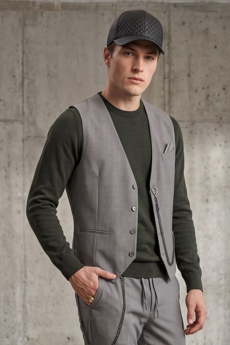 GILET CON CATENA 6 GILET CON CATENA - immagine 6