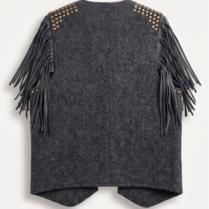 GILET IN MAGLIA E FRANGE 11 GILET IN MAGLIA E FRANGE - Thumbnail Image 4