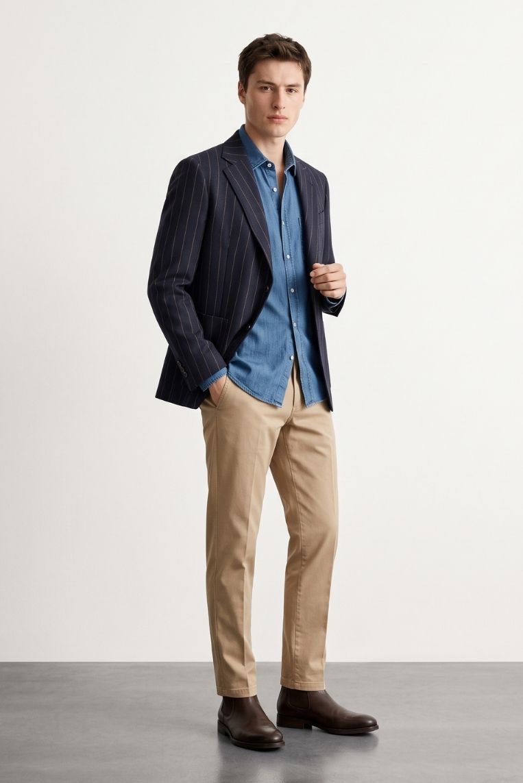 CHINO GABARDINA BASIC - immagine 2