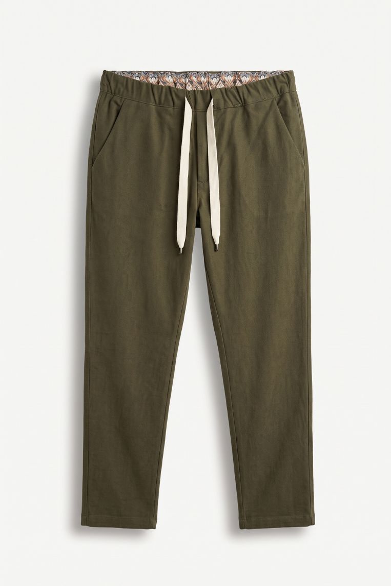 PANTALACCIO GABARDINA CON LACCIO GIRO VITA 3 PANTALACCIO GABARDINA CON LACCIO GIRO VITA - immagine 3