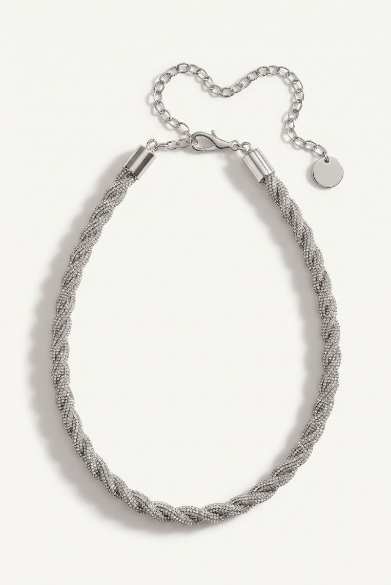 CINTURA INTRECCIATA STRASS