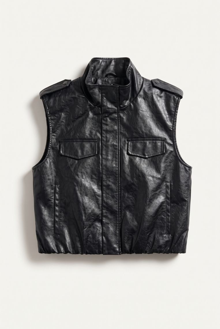GILET ECO-PELLE 3 GILET ECO-PELLE - immagine 3
