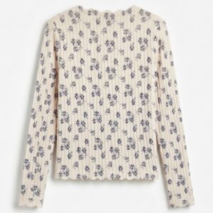 MAGLIA GIRO JACQUARD FIORI 8 MAGLIA GIRO JACQUARD FIORI - Thumbnail Image 4