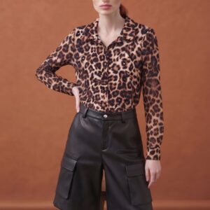 CAMICIA STAMPA ANIMALIER IN GEORGETTE 4 CAMICIA STAMPA ANIMALIER IN GEORGETTE - Thumbnail Image 1