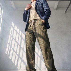 PANTALACCIO GABARDINA CON LACCIO GIRO VITA 4 PANTALACCIO GABARDINA CON LACCIO GIRO VITA - Thumbnail Image 1