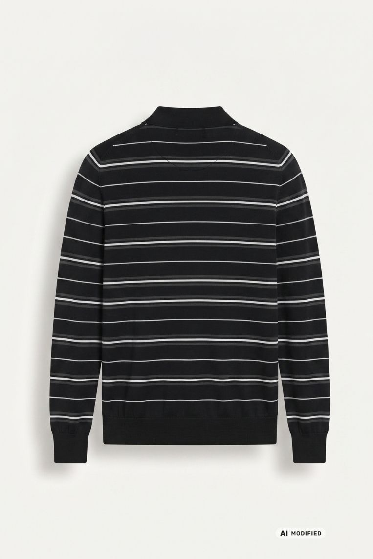 MAGLIA POLO RIGHE JAQUARD 8 MAGLIA POLO RIGHE JAQUARD - immagine 8