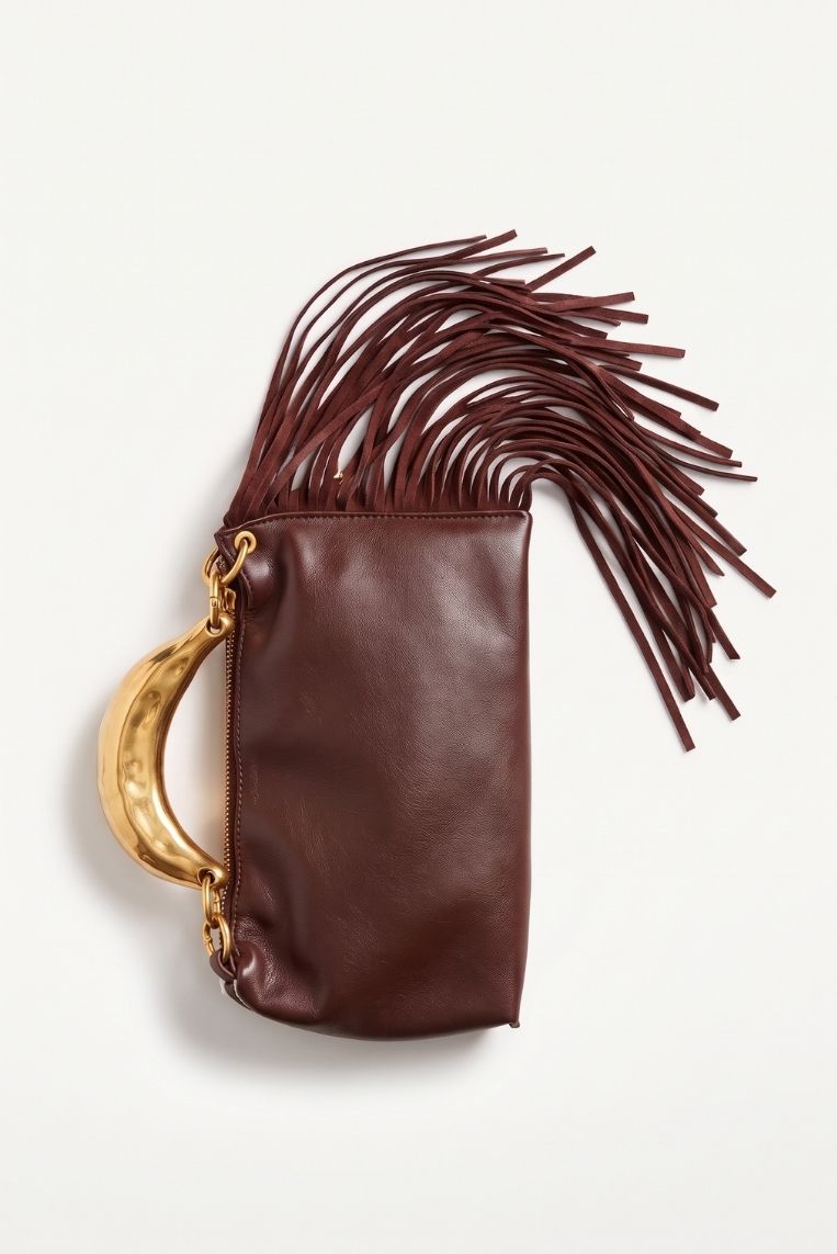 BORSA DETTAGLIO FRANGE E MANICO 2 BORSA DETTAGLIO FRANGE E MANICO - immagine 2