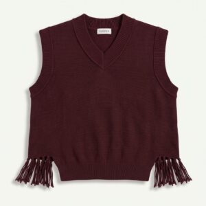 GILET MAGLIA FRANGE VISCOSA 16 GILET MAGLIA FRANGE VISCOSA - Thumbnail Image 3