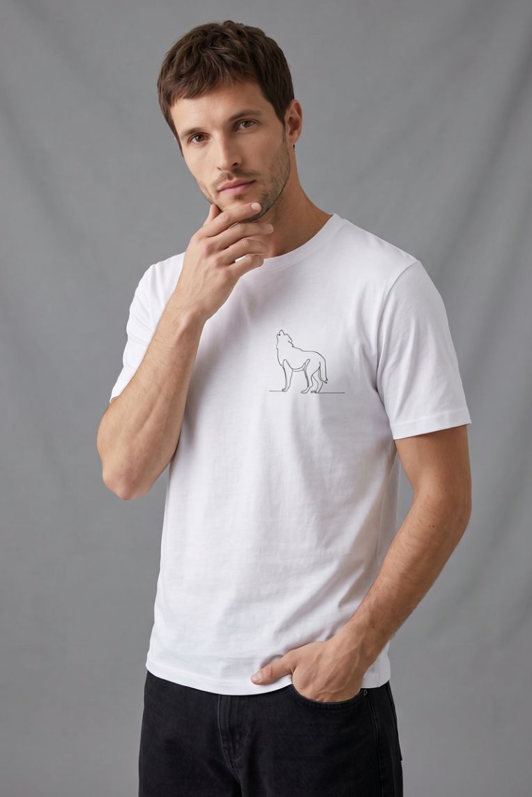 T-SHIRT STAMPA LUPO