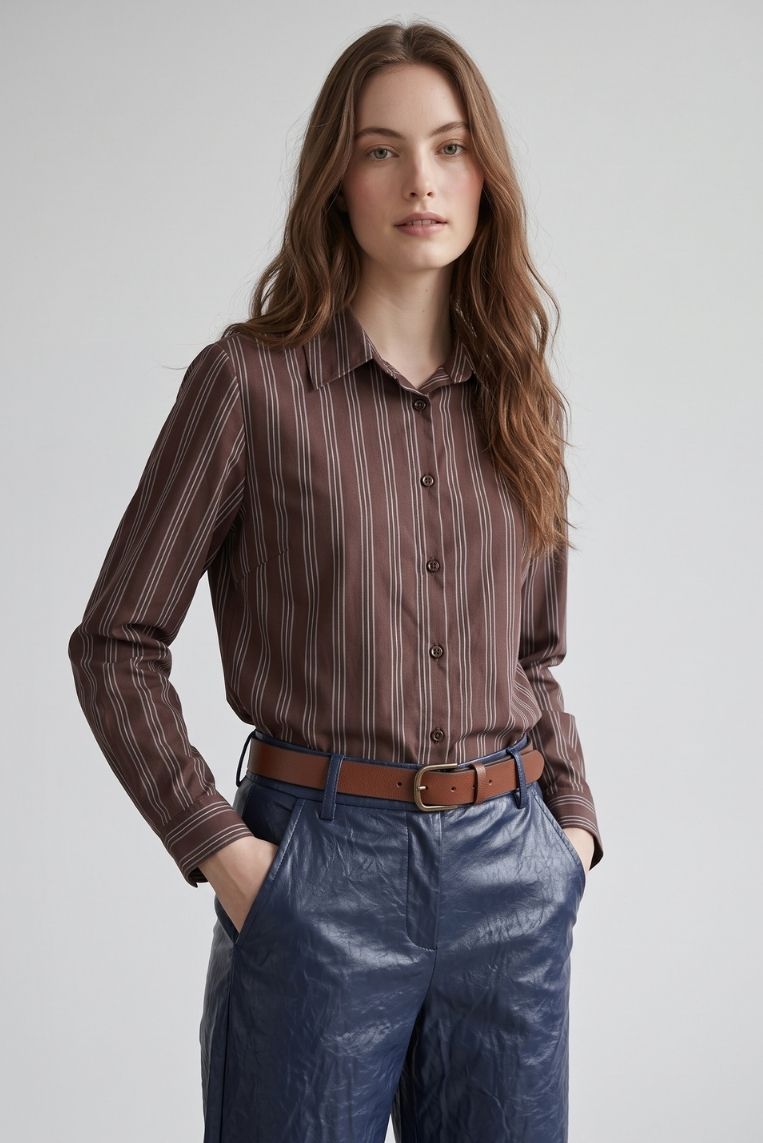 CAMICIA GESSATA POPELINE