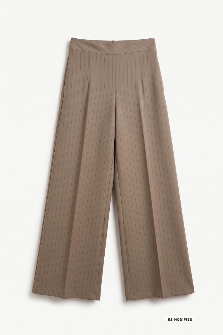 PANTALONE FLUIDO PALAZZO GESSATO - immagine 3