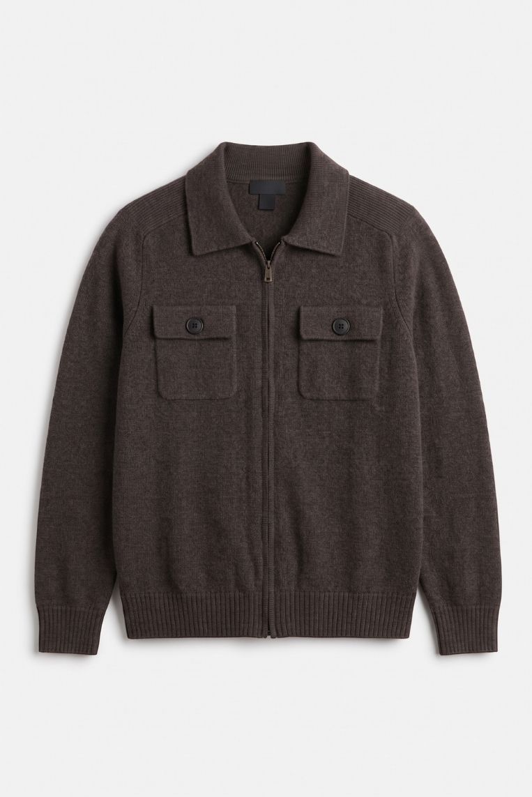 CARDIGAN FULL ZIP CON TASCHINI 5 CARDIGAN FULL ZIP CON TASCHINI - immagine 5