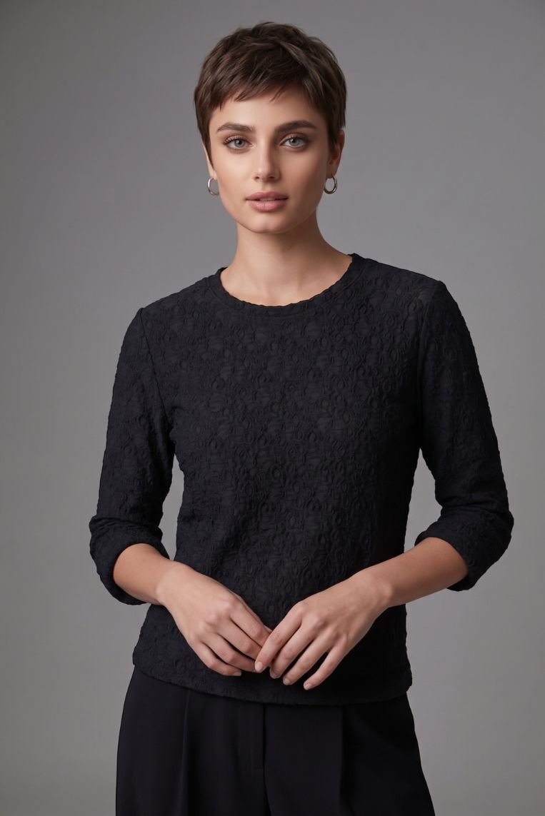 T-SHIRT MANICA 3/4 PIZZO 2 T-SHIRT MANICA 3/4 PIZZO - immagine 2