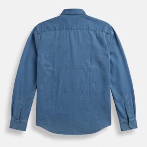 CAMICIA DENIM COLLO FRANCESE 8 CAMICIA DENIM COLLO FRANCESE - Thumbnail Image 4