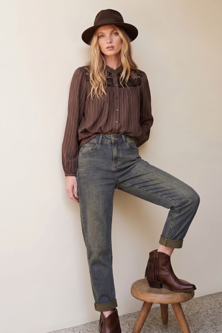 DENIM MOM FIT