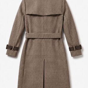 CAPPOTTO DOPPIO PETTO PANNO PIED DE POULE 8 CAPPOTTO DOPPIO PETTO PANNO PIED DE POULE - Thumbnail Image 4