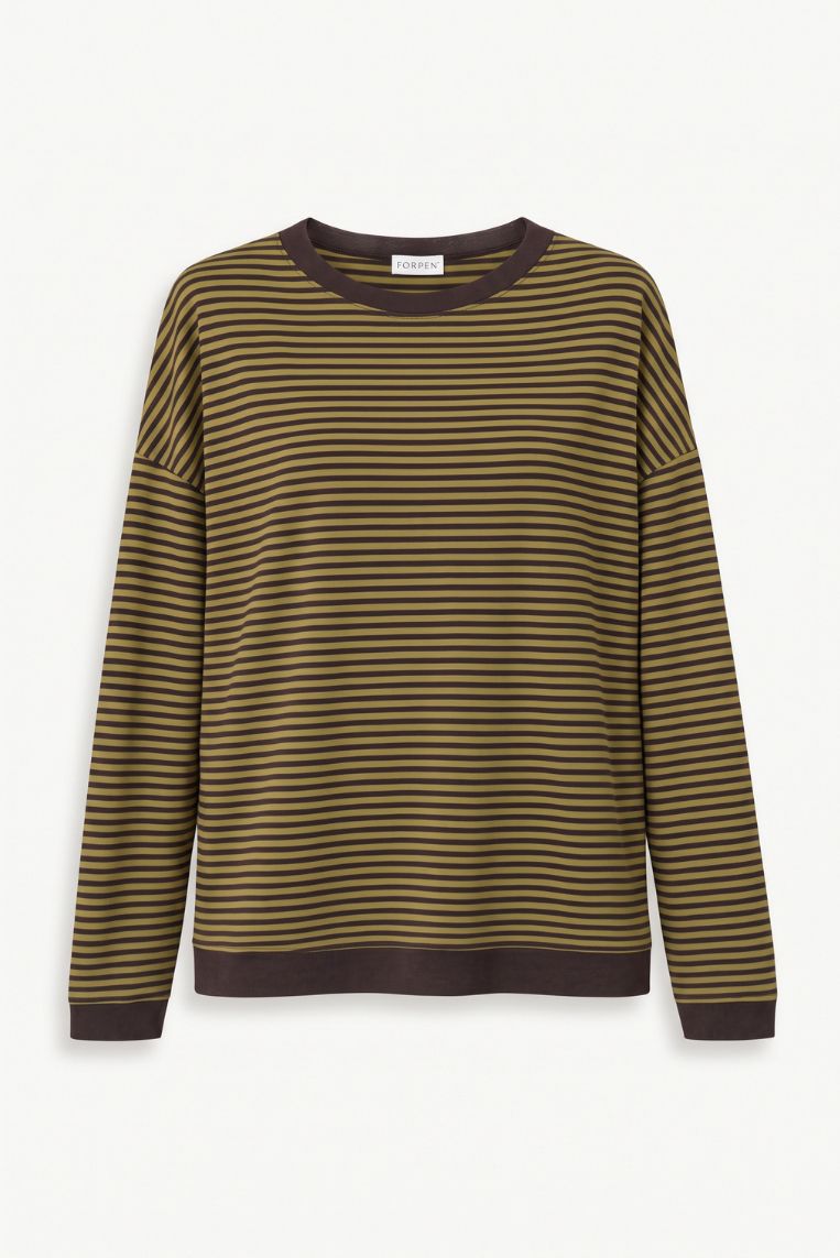 T-SHIRT GIRO VISCOSA RIGHE 2 T-SHIRT GIRO VISCOSA RIGHE - immagine 2
