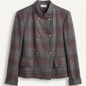 GIACCA TESSUTO JACQUARD DOPPIO PETTO 7 GIACCA TESSUTO JACQUARD DOPPIO PETTO - Thumbnail Image 3