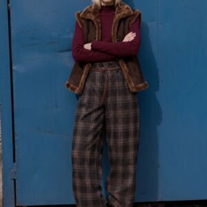 PANTALONE CHECK MORBIDO SAGOMATO 6 PANTALONE CHECK MORBIDO SAGOMATO - Thumbnail Image 2