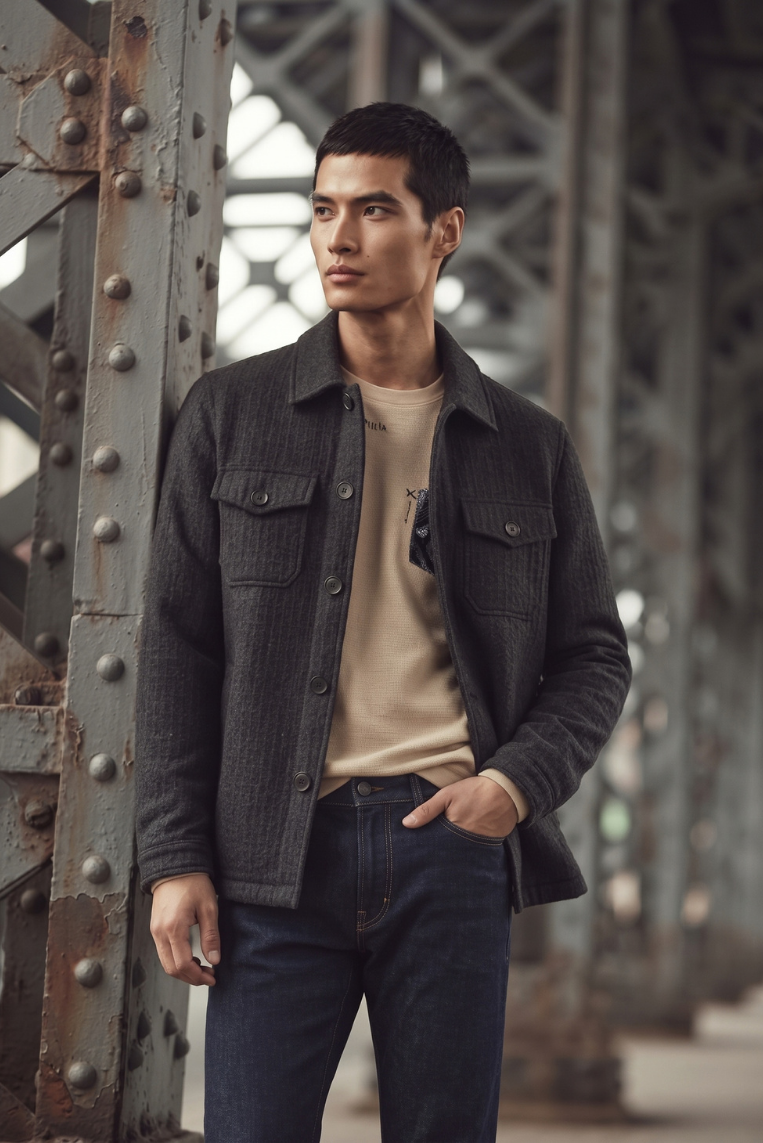 Abbigliamento e Accessori moda per Uomo e Donna | Forpen 32 CAPPOTTINO CORTO TRAMA BICOLOR
